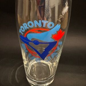 Vtg- 1995 Toronto Blue Jays Glass - MLB Designs International - Great Condition